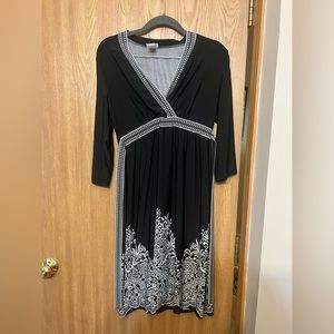 Motherhood Maternity black V neck dress